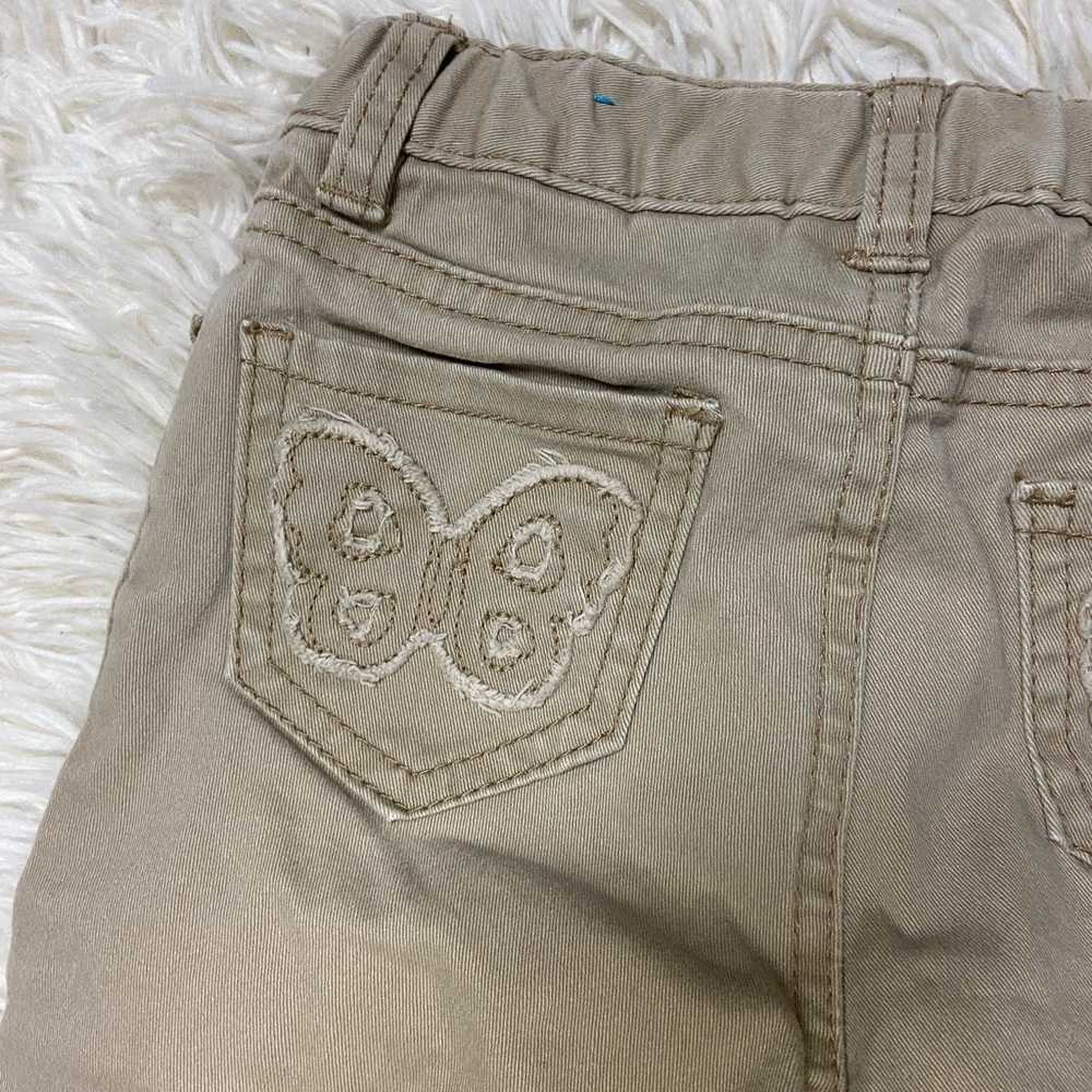 Children’s Place 1989 Girl 24mo Pant Khaki Jeans Elastic Adjustable Waist